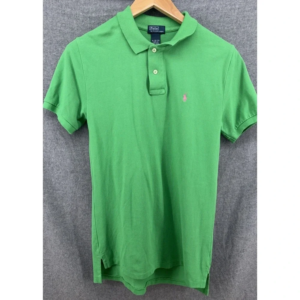 Polo Ralph Lauren Mesh Knit Polo‎ Dress Green Size XL 18-20